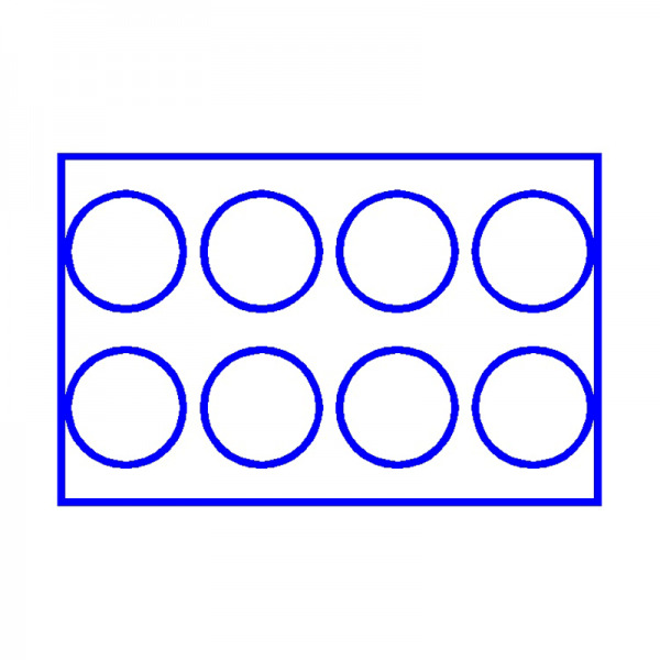 Blocco stampo con stampo 170x170