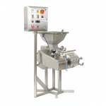 Moulding machine for one screw mozzarella